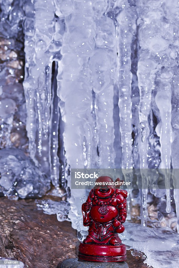 Traveling Buddha and Ice Cave  Asia Stock Photo