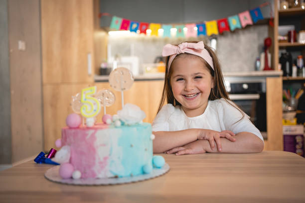 istock She is so excited about her fifth birthday celebration 1216814217