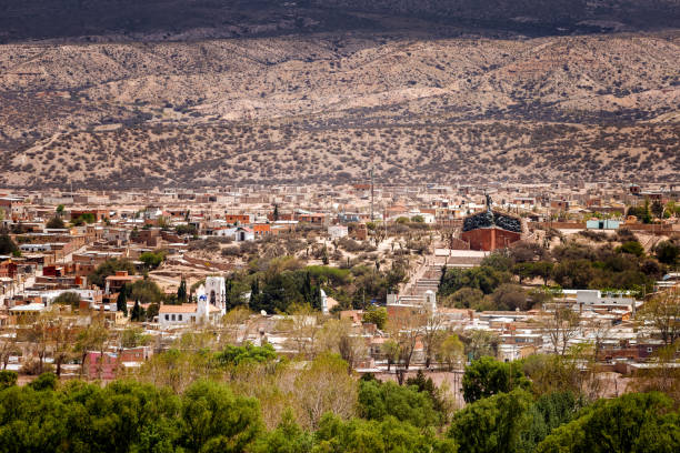 istock Humahuaca town (Jujuy, Argentina) seen from a hill 1216815547