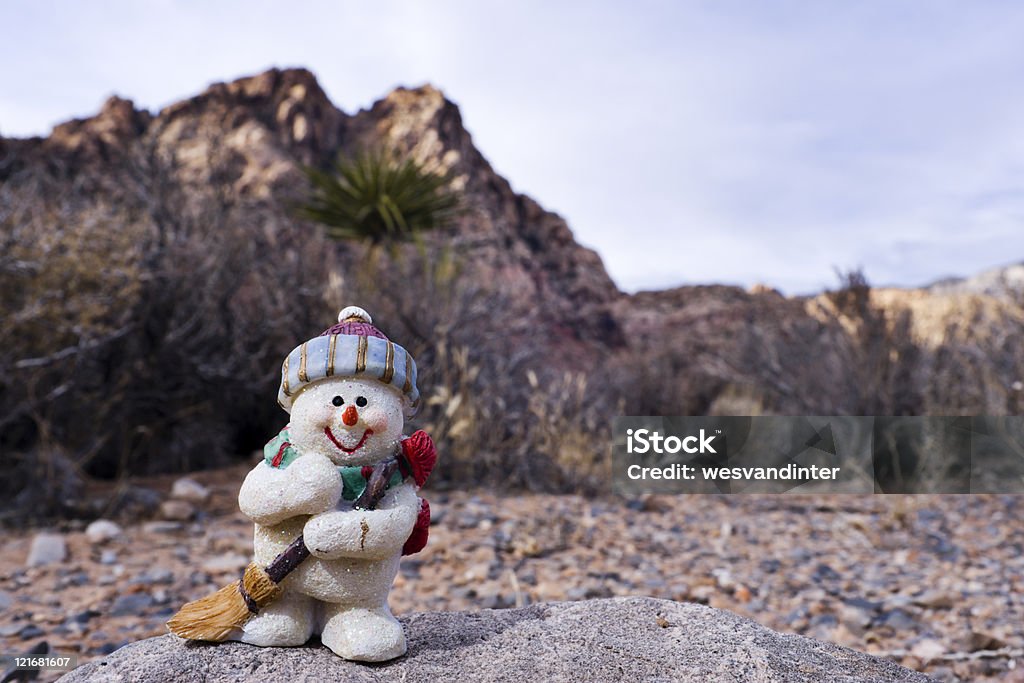 Boneco de neve Noiva, plantas e Deserto de arenito Hills - Royalty-free Boneco de neve Foto de stock