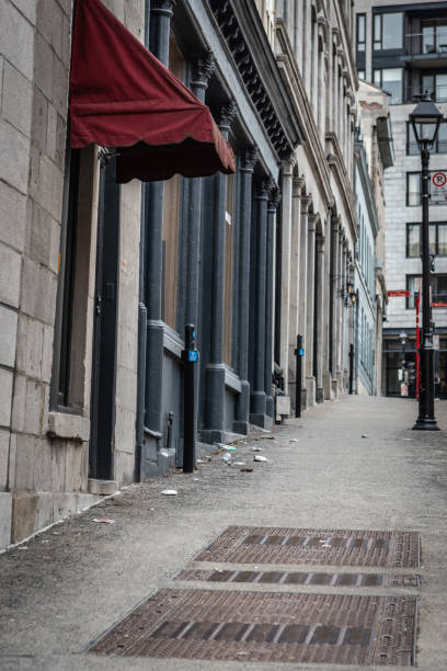 istock Deserted Montreal Old Port. 1216816320