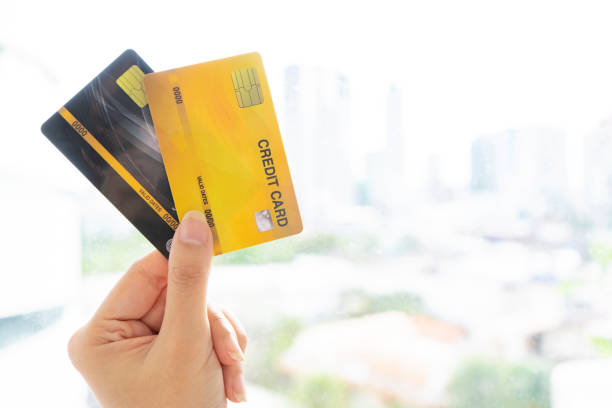 istock Use credit cards to pay 1216817864