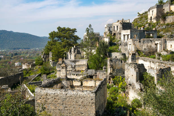 istock Ruined stone houses. 1216820874
