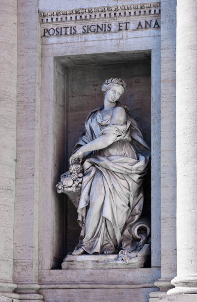 Italy Rome. Trevi fountain mid day