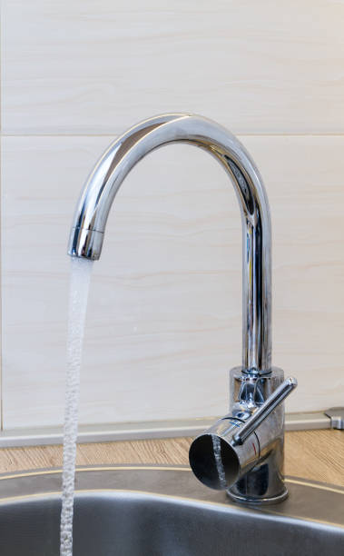 istock Kitchen sink in portrait orientation. 1216824620