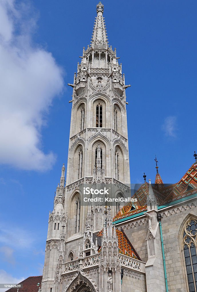 Matthias church in Budapest,Hungary  Blue Stock Photo