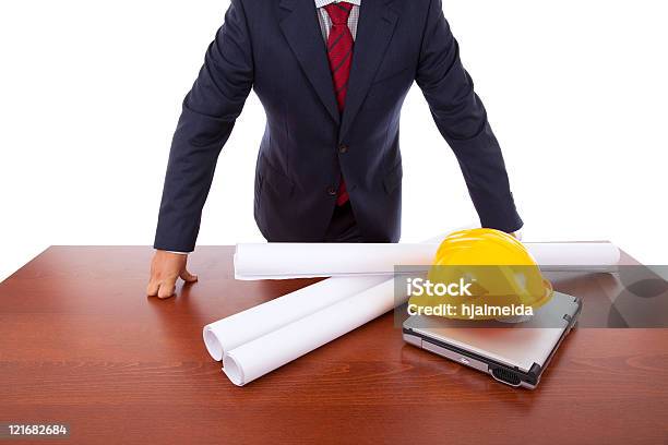 Architect At The Office Stock Photo - Download Image Now - Adult, Adults Only, Architect