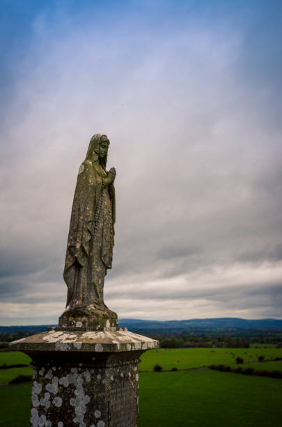 istock stone angel gravestone in Ireland 1216832595