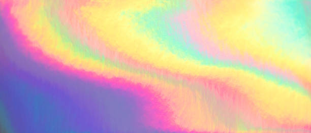 istock Abstract trendy rainbow pastel colored holographic banner background 1216834184