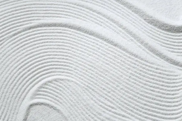 Photo of White sand pattern