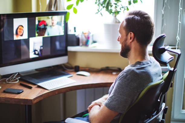istock Video chatting with friends during social distancing 1216836284
