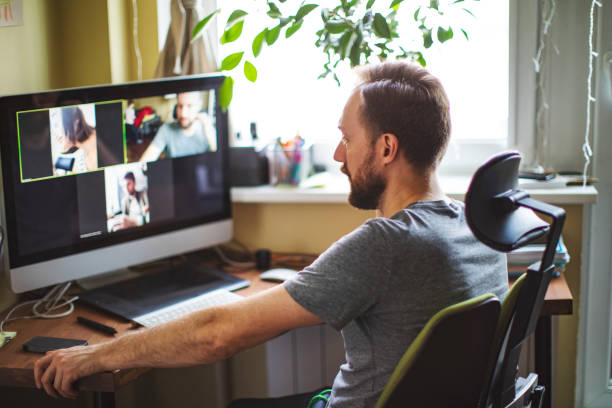 istock Video chatting with friends during social distancing 1216836290