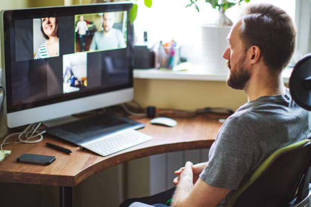 istock Video chatting with friends during social distancing 1216836296