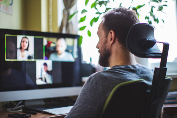 istock Video chatting with friends during social distancing 1216836297