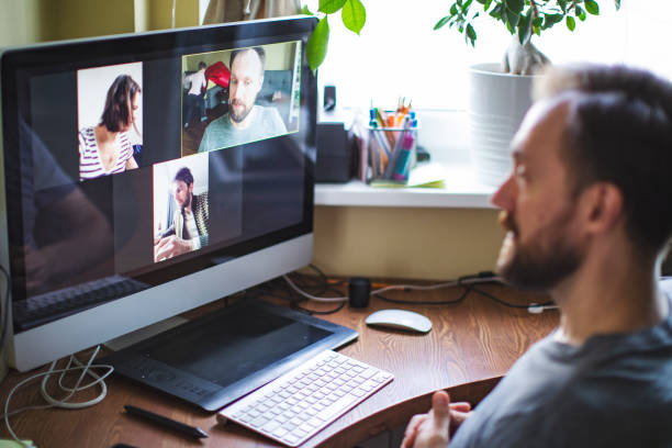 istock Video chatting with friends during social distancing 1216836313