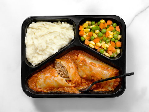 Take Away Meals - Cabbage Rolls with Mashed Potatoes and Veggies