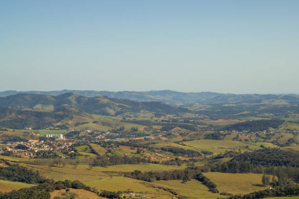 istock Sky view with no clouds and mountains in Socorro Brazil. 1216840643