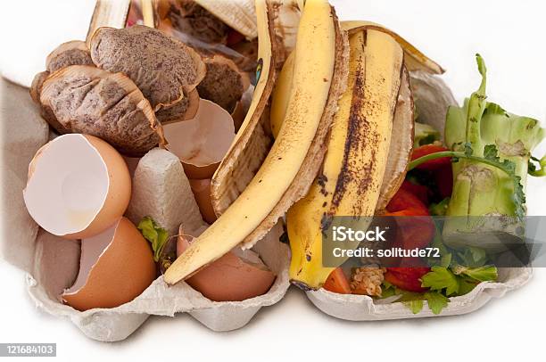 Ready For Composting Stock Photo - Download Image Now - Animal Egg, Banana, Biodegradable