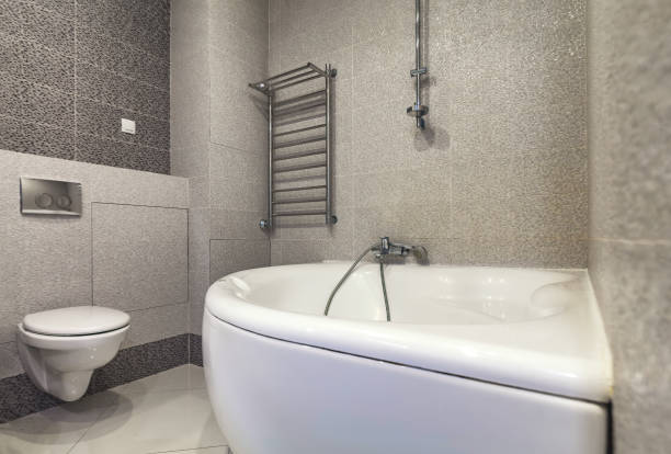 istock New empty hot tub bath tube in bathroom interior 1216841497