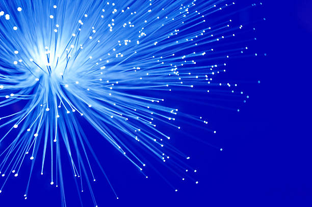 istock Electric blue fibre optics. 121684290