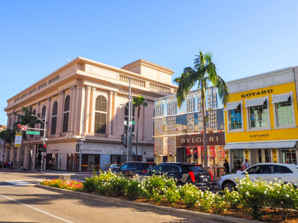 bvlgari store in rodeo drive - bulgari imagens e fotografias de stock