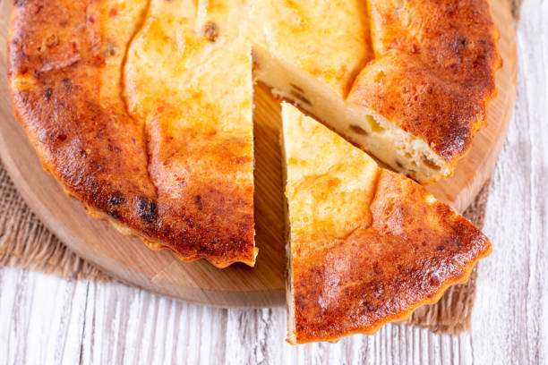 istock Cottage cheese casserole with raisins 1216844313