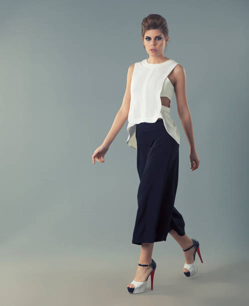 istock Side view of beautiful woman 1216844670
