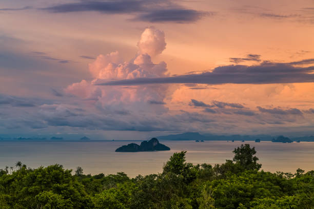 istock Beautiful sunset on the islands. 1216846929