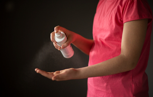 Alcohol bottle spray for anti virus