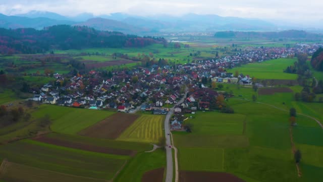 Aerial view around the village Windenreute
