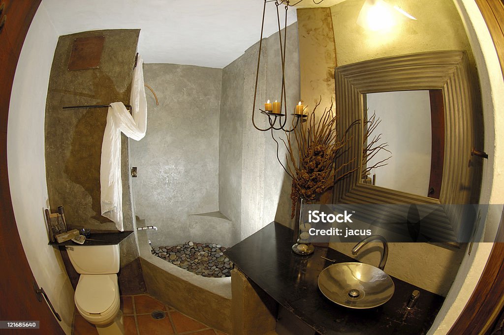 Banheiro moderno - Foto de stock de Amarelo royalty-free