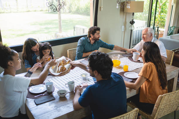 istock Morning in a multi-generation family 1216857699