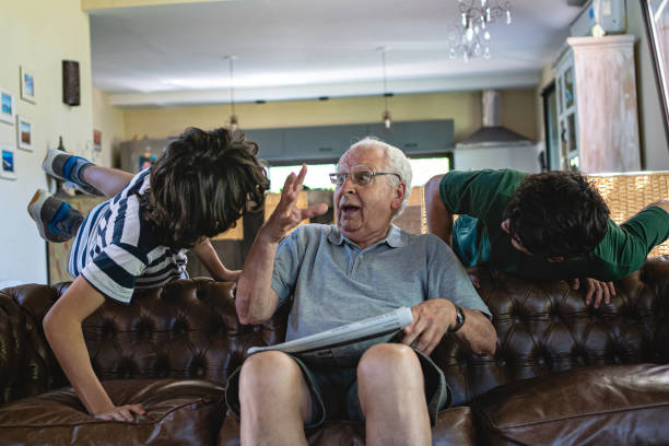 istock Scary surprise for grandpa 1216857744