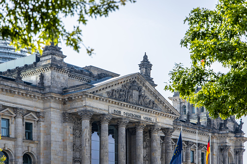 View of Reichstag in summer day, Berlin