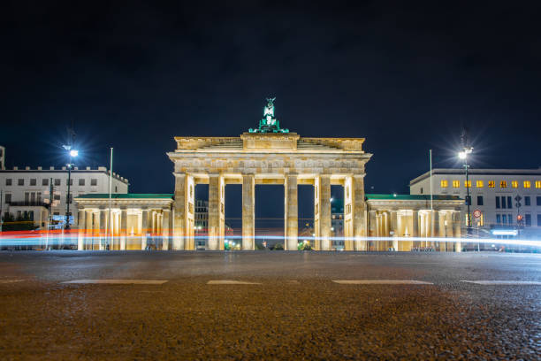 istock Brandenburg gate at twilight in summer, Berlin 1216858590