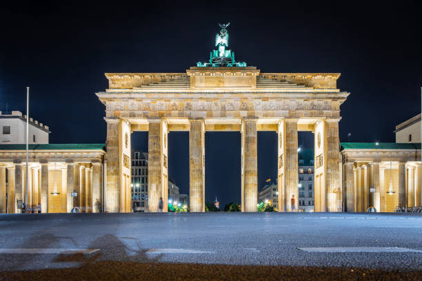 istock Brandenburg gate at twilight in summer, Berlin 1216858591