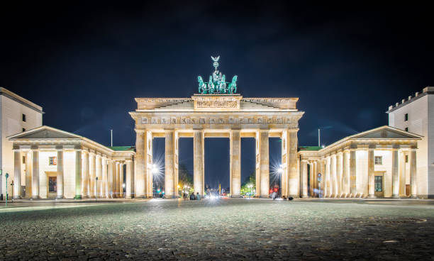 istock Brandenburg gate at twilight in summer, Berlin 1216858696