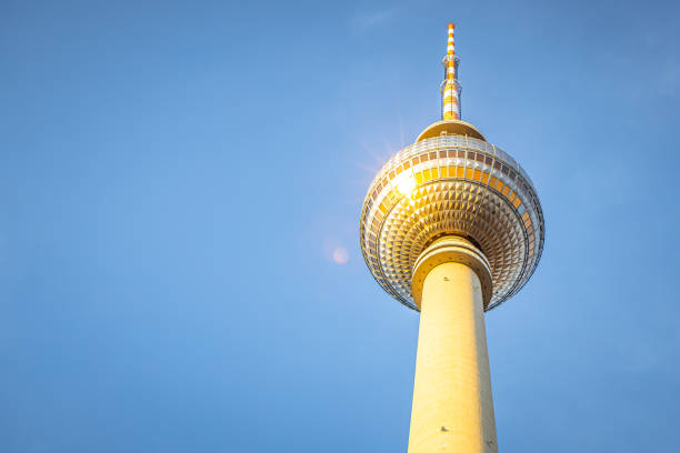 Berlin TV Tower in summer evening, Berlin