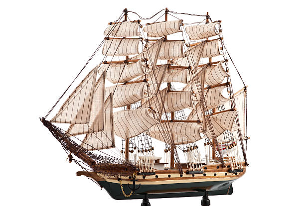 istock Replica military frigate 121686082