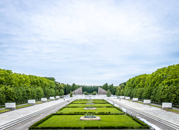 Soviet era Treptow park in East Berlin