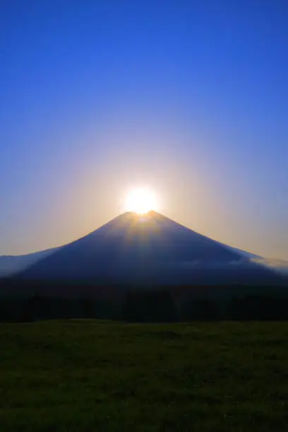 Diamond Mt.Fuji from Asagiri Plateau