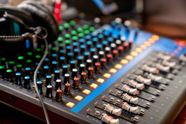 istock Musical Concert Sound Recording Console 1216866557
