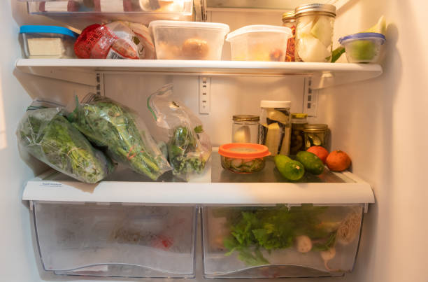 istock Refrigerator Interior Still Life with Vegan Food During Coronavirus Lockdown 1216868395