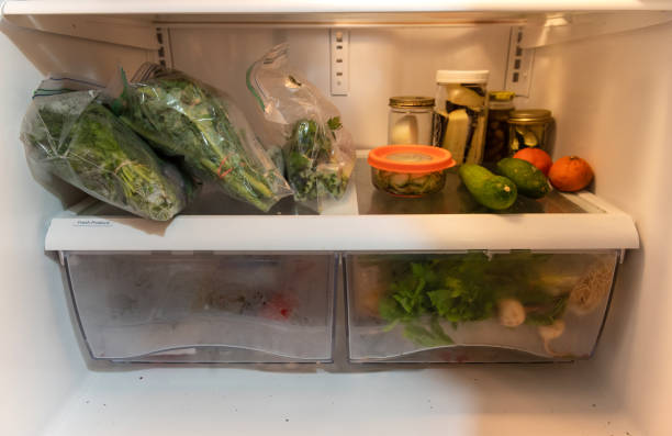 istock Refrigerator Interior Still Life with Vegan Food During Coronavirus Lockdown 1216868467