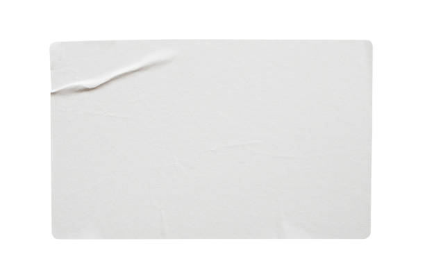 istock Paper sticker label isolated on white background 1216869267