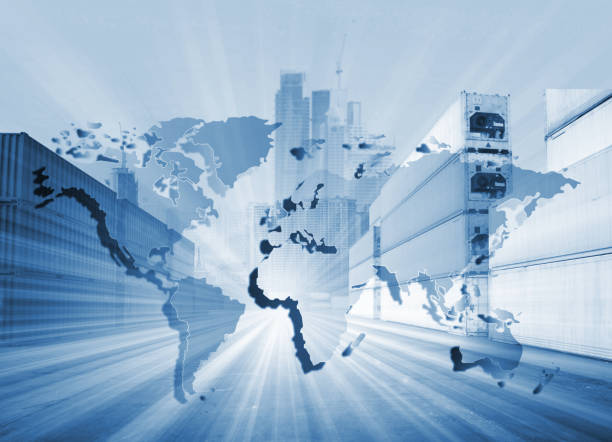 istock The world logistics  background or transportation Industry or shipping business, Container Cargo  shipment , truck delivery, airplane , import export Concept 1216873473