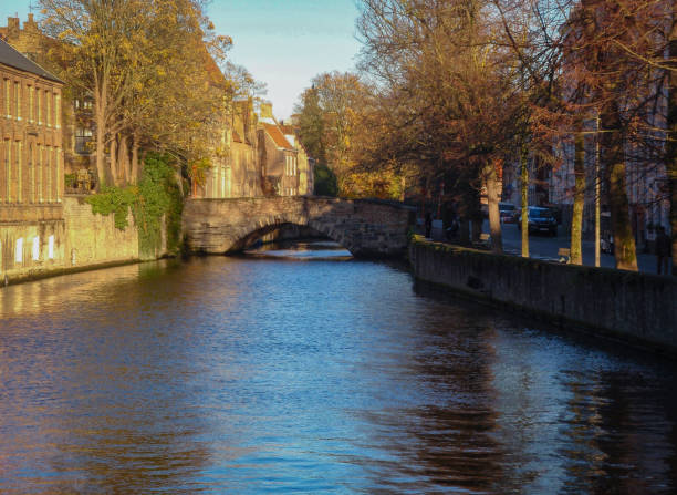 istock Canal in Bruges 1216886187