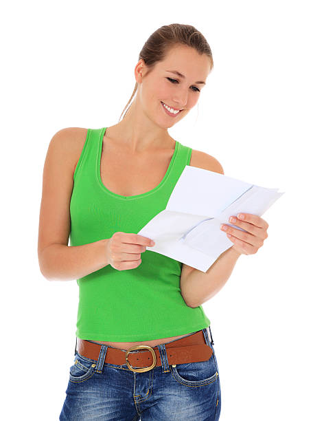 istock Attractive woman getting good news 121689505