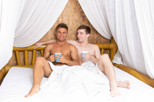 istock Breakfast. An attractive couple. 1216900335