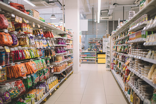 interior of supermarket